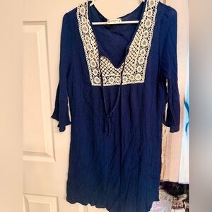 Agenda Blue Boho Dress